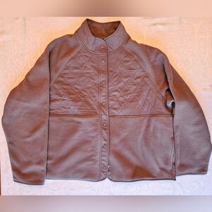 GAP Women's Fleece Jacket, Brown, XXL, NWT